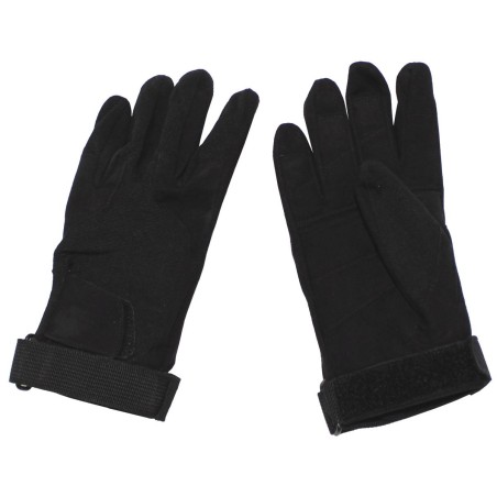 Suede gloves black