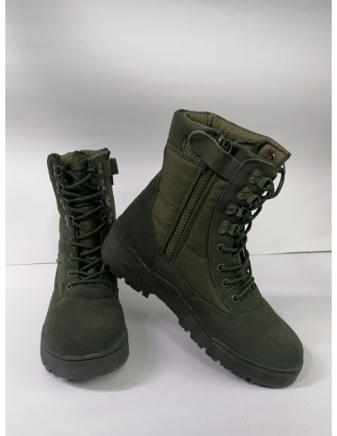 Boots olive with zipper